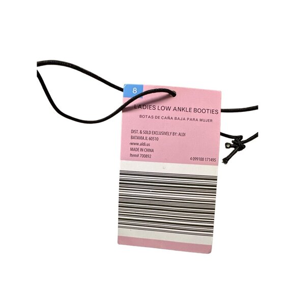 Serra Tan Ankle Booties With Back Zipper and Low Heel Women's Size 8 - Picture 9 of 14